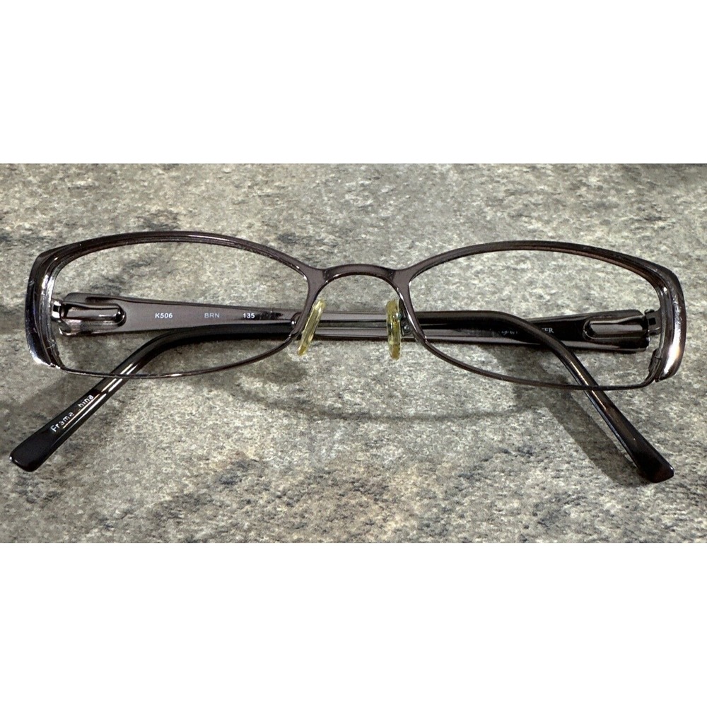 Kay Unger K506 Brown Women's Metal Flex Hinge Eyeglasses Frames 50-17-130-26 G19